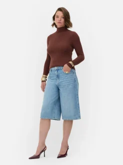 Tops Und T-Shirts|Primark „Rita Ora“ Langarmshirt Mit Rollkragen Braun