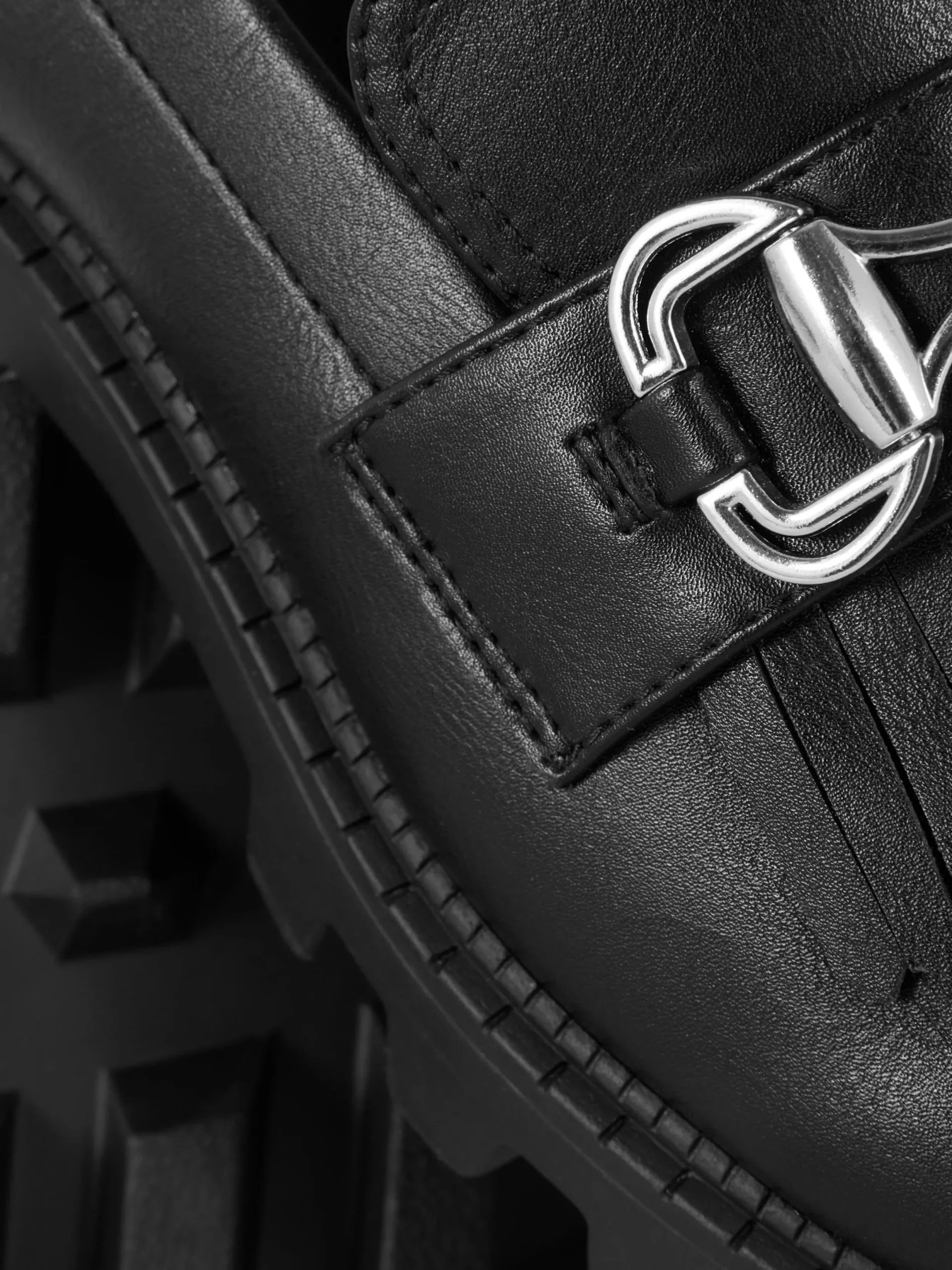 Flache Schuhe|Primark „Rita Ora“ Loafer Mit Kiltfransen Und Dicker Sohle Schwarz