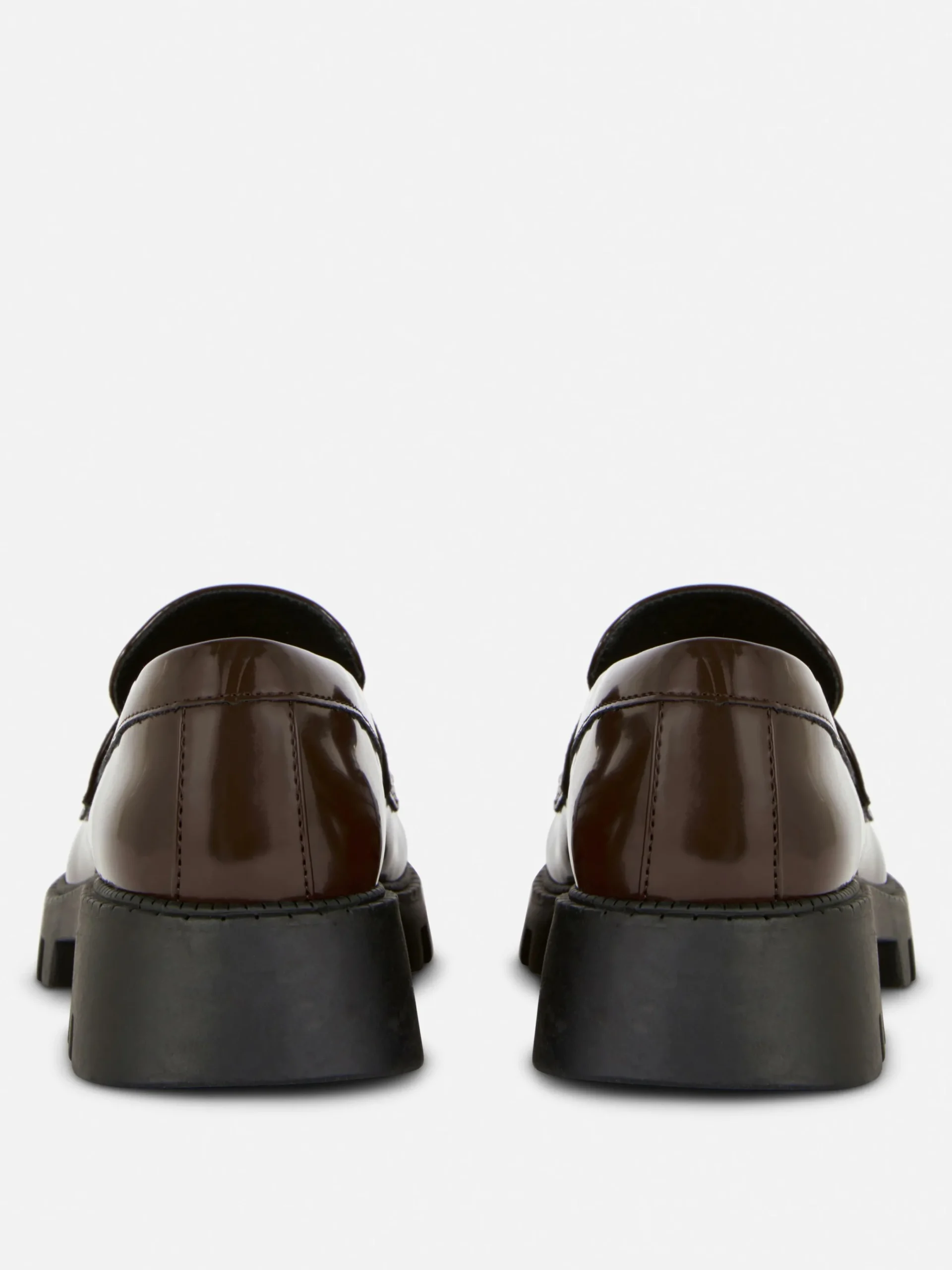 Flache Schuhe|Primark „Rita Ora“ Loafer Mit Kiltfransen Und Dicker Sohle Braun