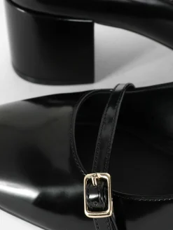 Heels|Primark „Rita Ora“ Mary Janes Mit Absatz Und Drei Riemchen Schwarz