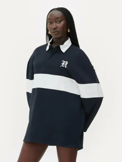 Tops Und T-Shirts|Primark „Rita Ora“ Polo-Sweatshirt Im Oversized-Look Marineblau