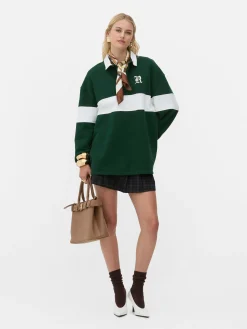 Tops Und T-Shirts|Primark „Rita Ora“ Polo-Sweatshirt Im Oversized-Look Grün