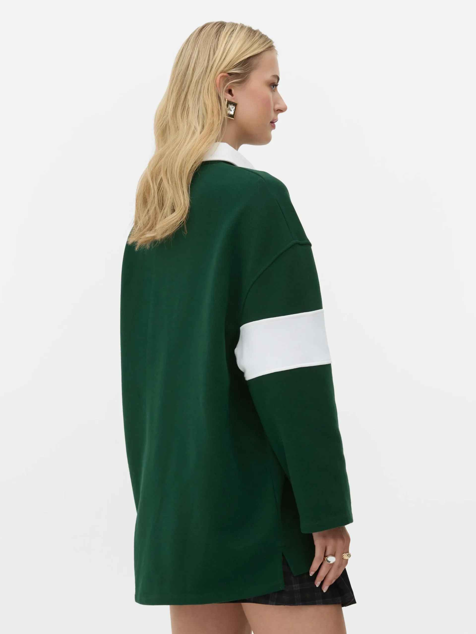 Tops Und T-Shirts|Primark „Rita Ora“ Polo-Sweatshirt Im Oversized-Look Grün