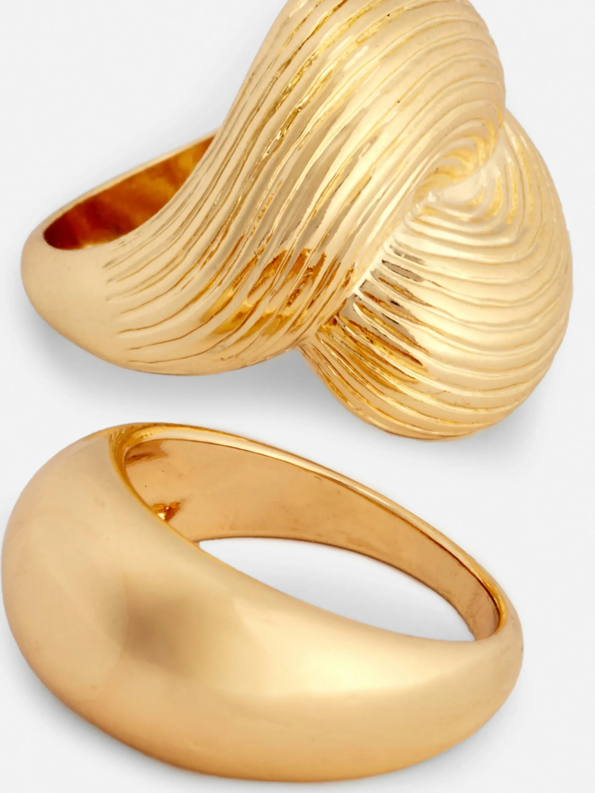 Schmuck|Primark „Rita Ora“ Ringe Im Vintage-Stil, 2er-Pack Gelb