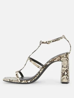 Heels|Primark „Rita Ora“ Sandaletten Mit Blockabsatz Multi