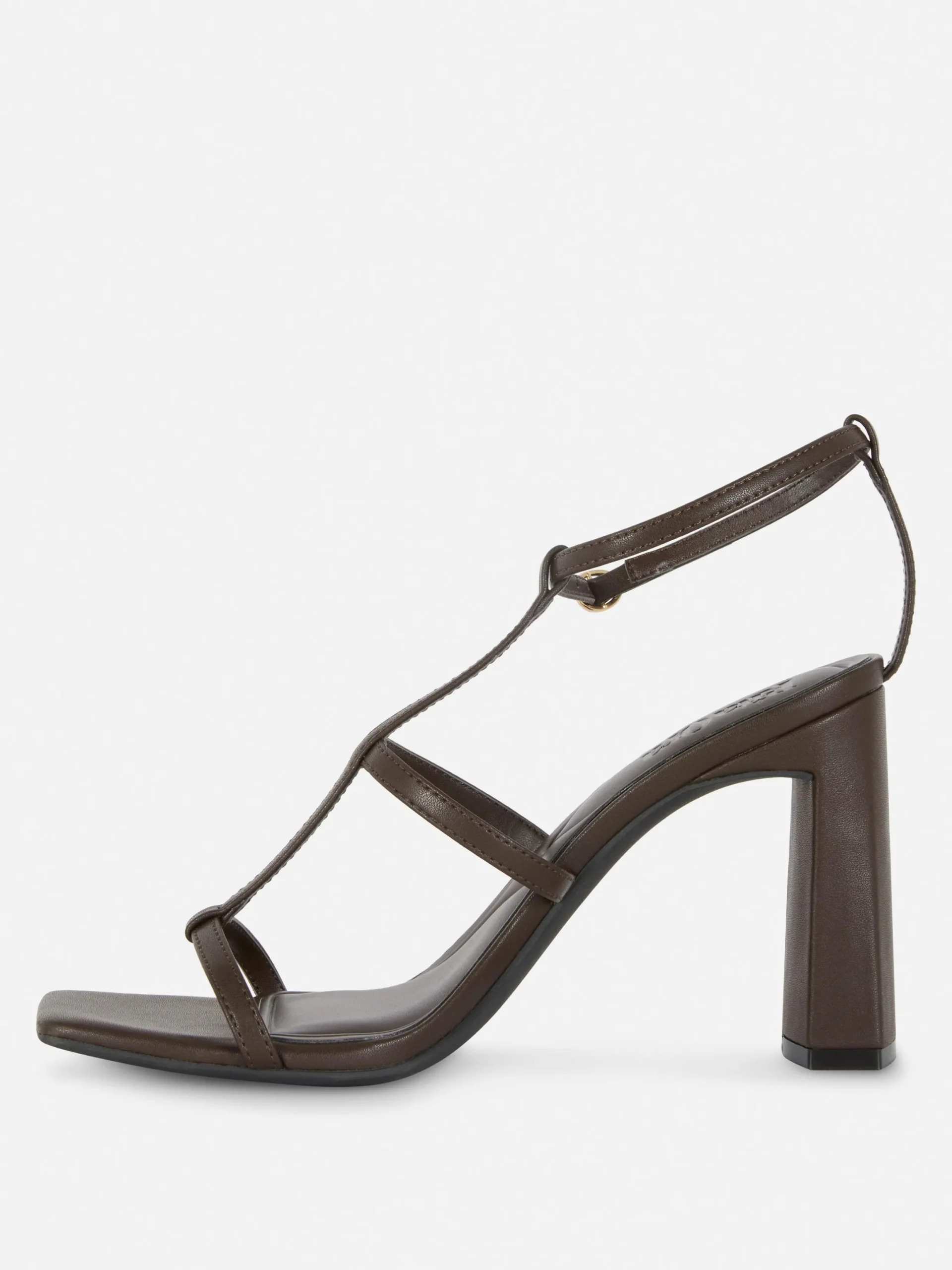 Heels|Primark „Rita Ora“ Sandaletten Mit Blockabsatz Schokoladenbraun