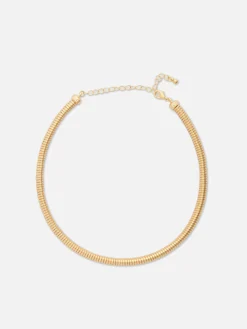 Schmuck|Primark „Rita Ora“ Schlangen-Halskette Gelb