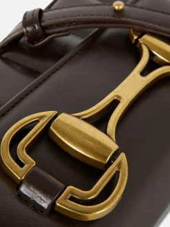 Taschen Und Portemonnaies|Primark „Rita Ora“ Schultertasche Mit Trense Schokoladenbraun