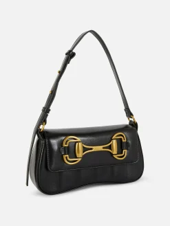 Taschen Und Portemonnaies|Primark „Rita Ora“ Schultertasche Mit Trense Schwarz