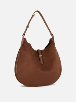 Taschen Und Portemonnaies|Primark „Rita Ora“ Schultertasche Mit Abgerundetem Design Braun
