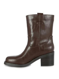 Stiefel|Primark „Rita Ora“ Stiefel Mit Blockabsatz Schokoladenbraun