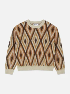 Pullover Und Cardigans|Primark „Rita Ora“ Strickpullover Mit Rautenmuster Braun