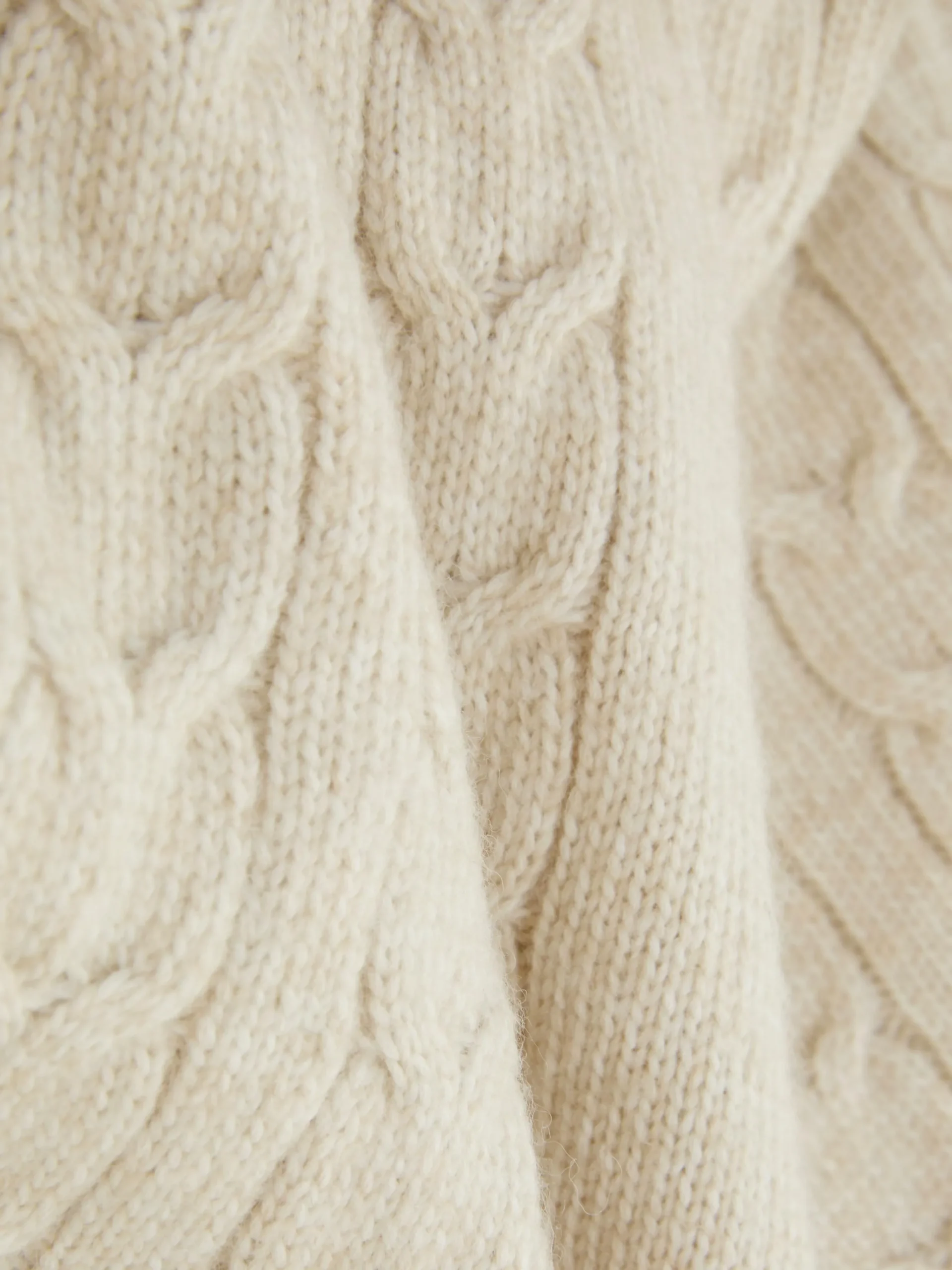 Shorts|Primark „Rita Ora“ Strickshorts Mit Zopfmuster Beige
