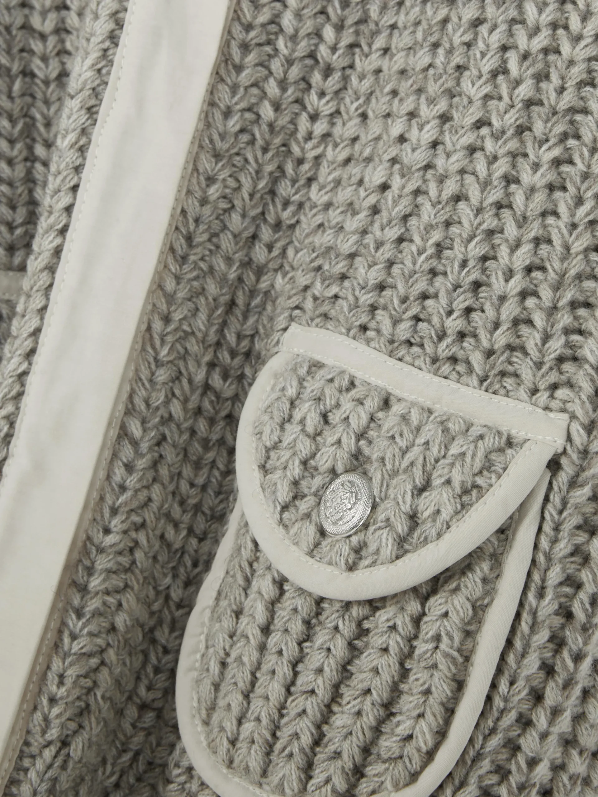 Pullover Und Cardigans|Primark „Rita Ora“ Strickweste Grau