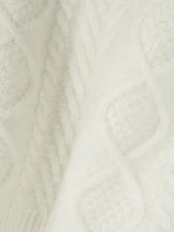 Pullover Und Cardigans|Primark „Rita Ora“ Strickweste Mit Zopfmuster Elfenbeinfarben