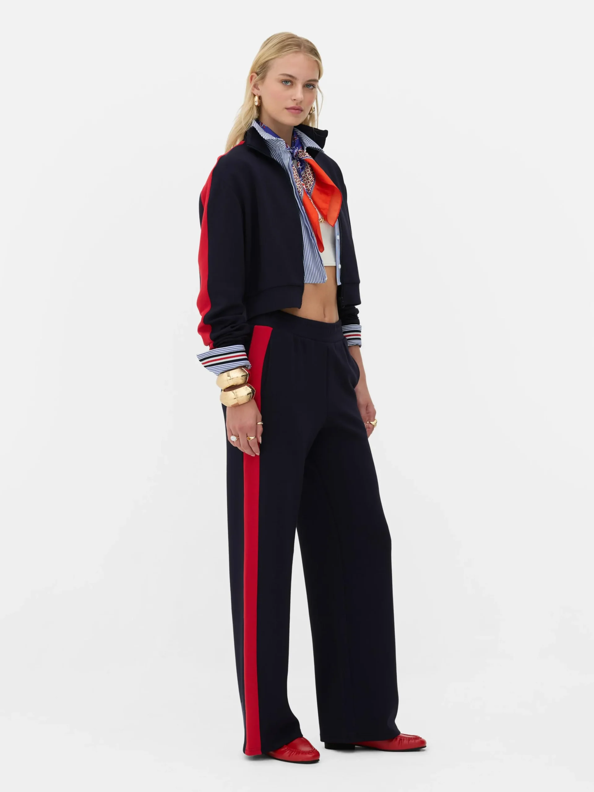 Hoodies Und Sweatshirts|Primark „Rita Ora“ Sweatshirt Mit Trichterkragen Und Reißverschluss Marineblau