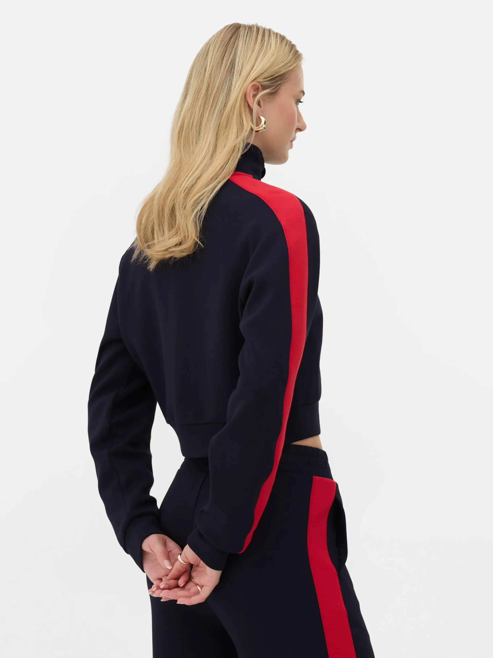 Hoodies Und Sweatshirts|Primark „Rita Ora“ Sweatshirt Mit Trichterkragen Und Reißverschluss Marineblau