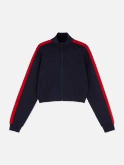 Hoodies Und Sweatshirts|Primark „Rita Ora“ Sweatshirt Mit Trichterkragen Und Reißverschluss Marineblau