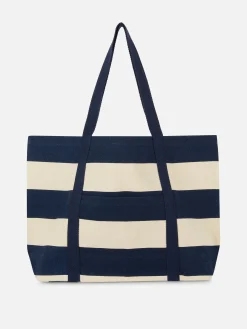 Taschen Und Portemonnaies|Primark „Rita Ora“ Tragetasche Aus Canvas Marineblau