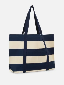 Taschen Und Portemonnaies|Primark „Rita Ora“ Tragetasche Aus Canvas Marineblau