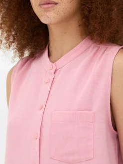 Blusen|Primark Ärmellose Tunika-Bluse Rosa