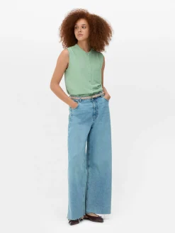 Blusen|Primark Ärmellose Tunika-Bluse Grün