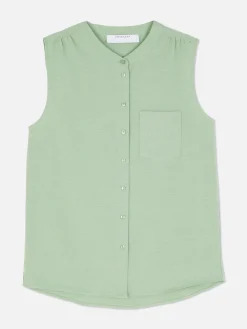Blusen|Primark Ärmellose Tunika-Bluse Grün