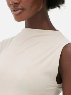 Tops Und T-Shirts|Primark Ärmelloser Body Mit Hohem Kragen Steinfarben