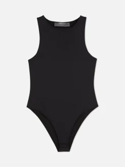 Tops Und T-Shirts|Primark Ärmelloser Bodysuit Mit Rundhalsausschnitt Schwarz