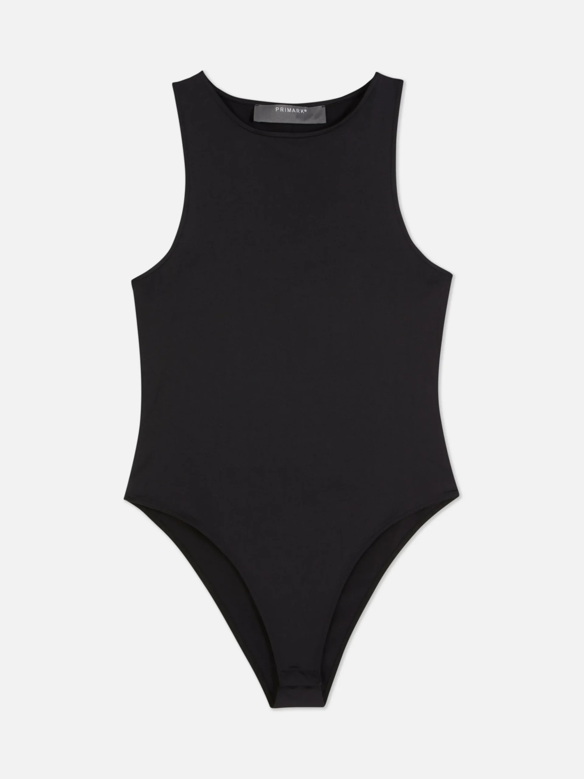 Tops Und T-Shirts|Primark Ärmelloser Bodysuit Mit Rundhalsausschnitt Schwarz