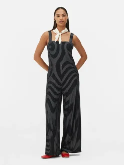 Jumpsuits Und Playsuits|Primark Ärmelloser Jumpsuit Mit Streifen Schwarz
