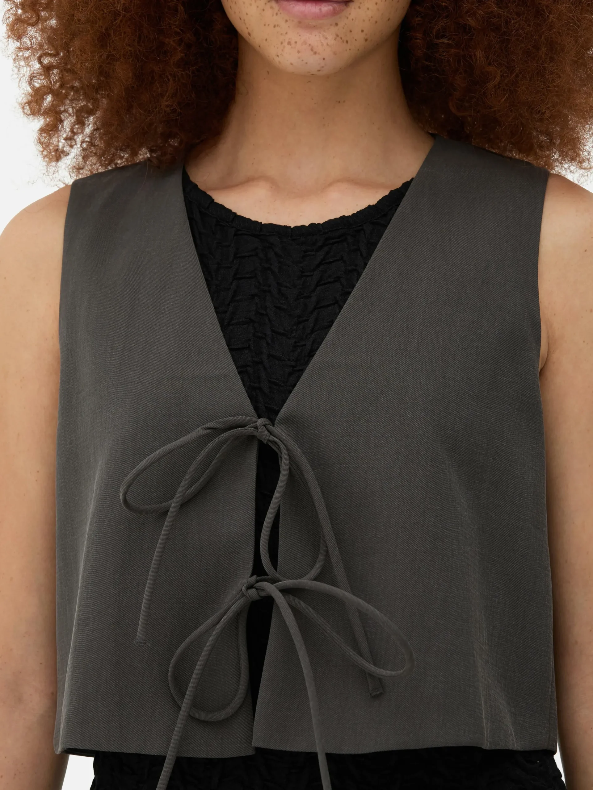 Tops Und T-Shirts|Primark Ärmelloses Top Zum Binden Grau