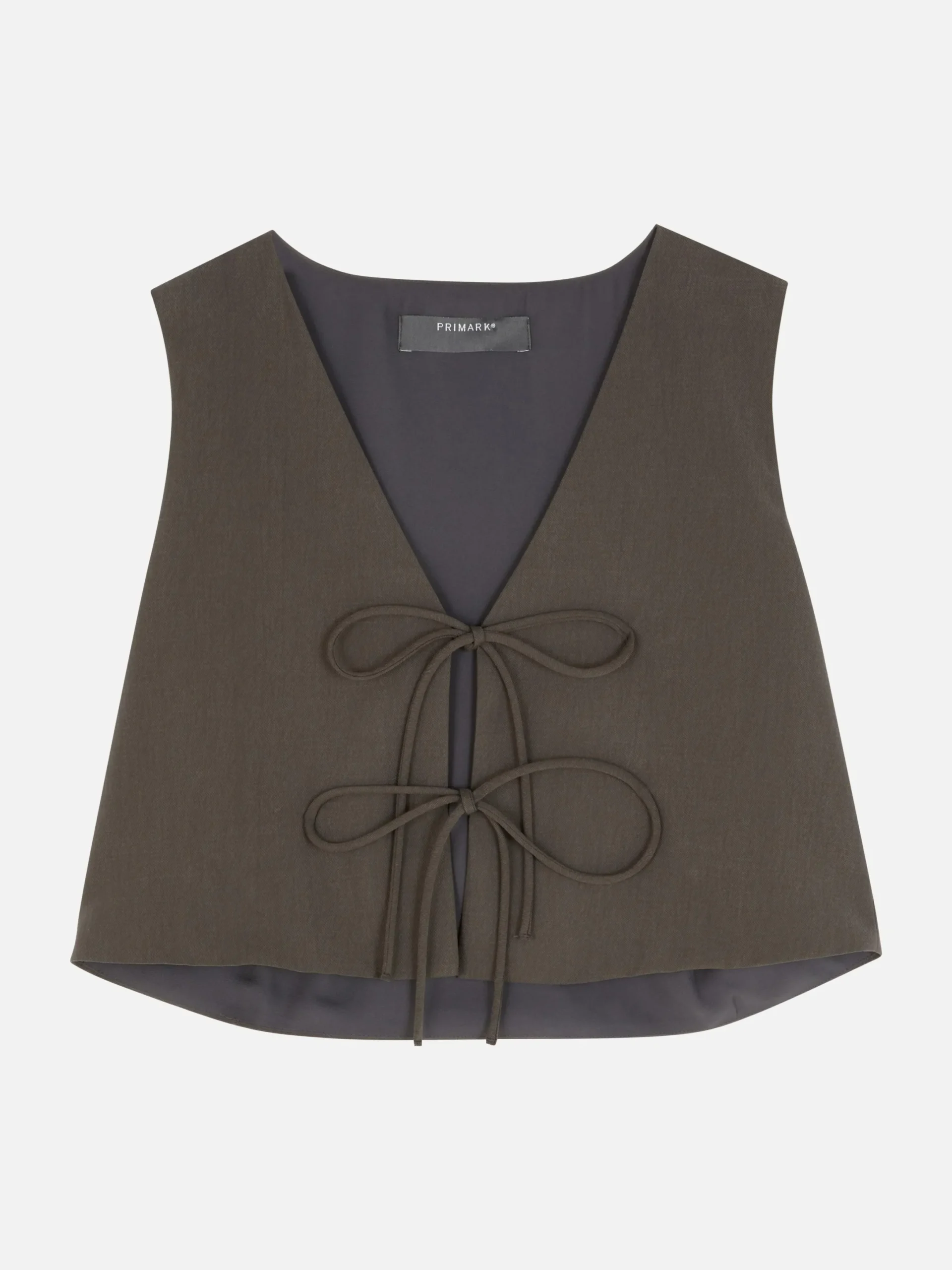Tops Und T-Shirts|Primark Ärmelloses Top Zum Binden Grau