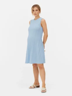 Kleider|Primark Ärmelloses Umstands-Minikleid Blau