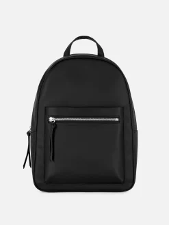 Taschen Und Portemonnaies|Primark Rucksack Aus Kunstleder Schwarz