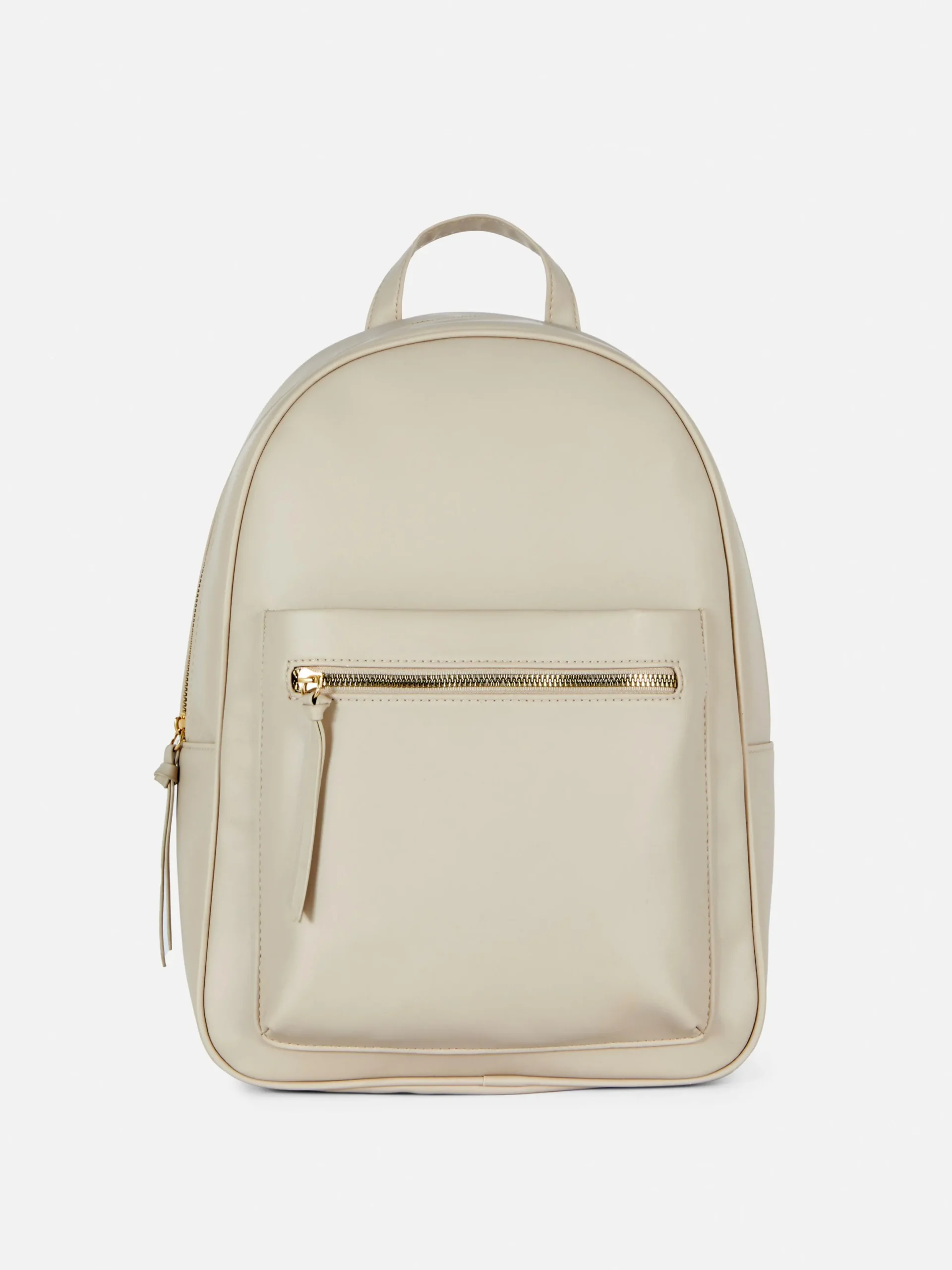 Taschen Und Portemonnaies|Primark Rucksack Aus Kunstleder Ecrufarben