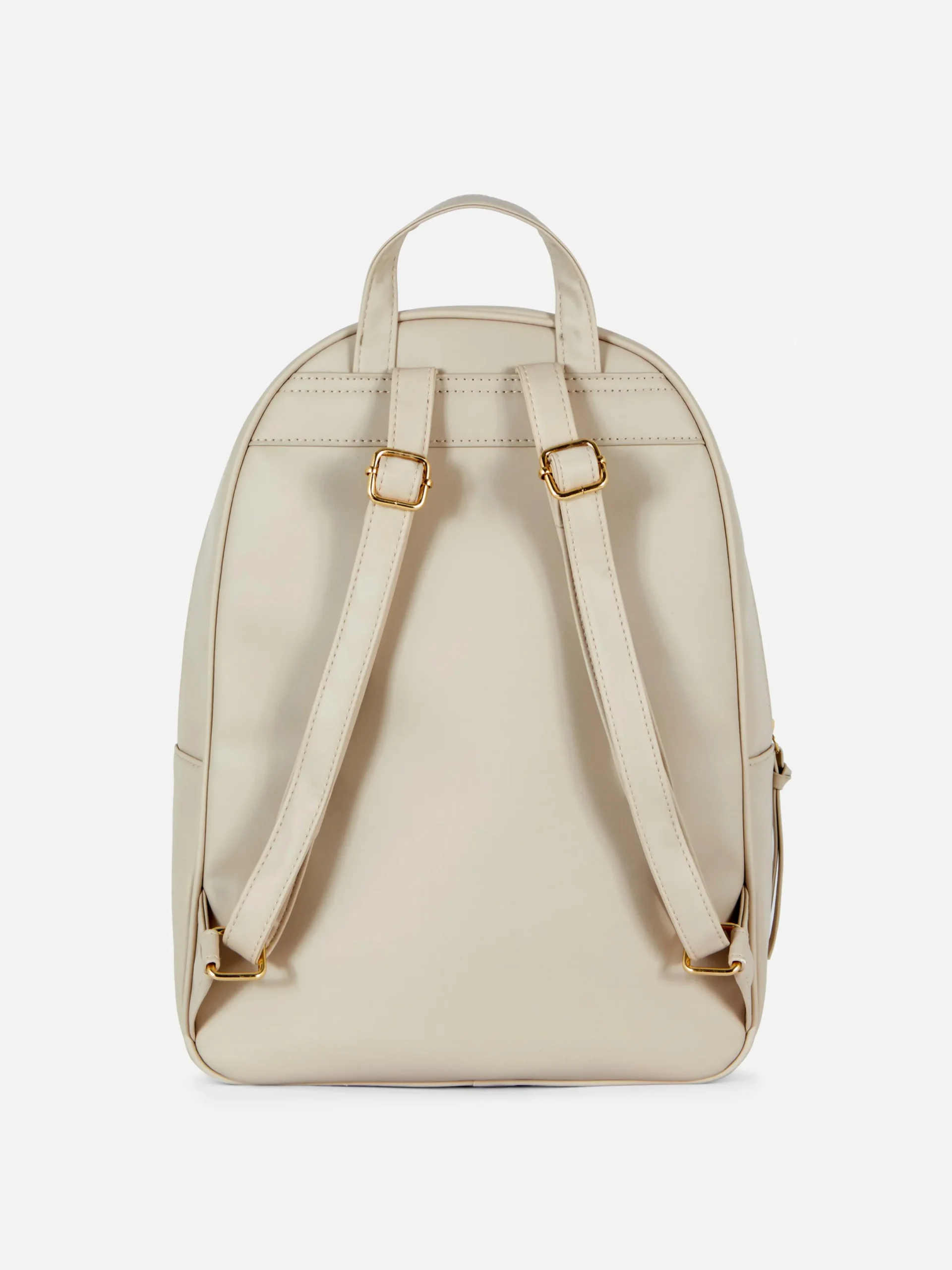 Taschen Und Portemonnaies|Primark Rucksack Aus Kunstleder Ecrufarben