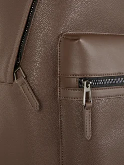 Taschen Und Portemonnaies|Primark Rucksack Aus Kunstleder Braun