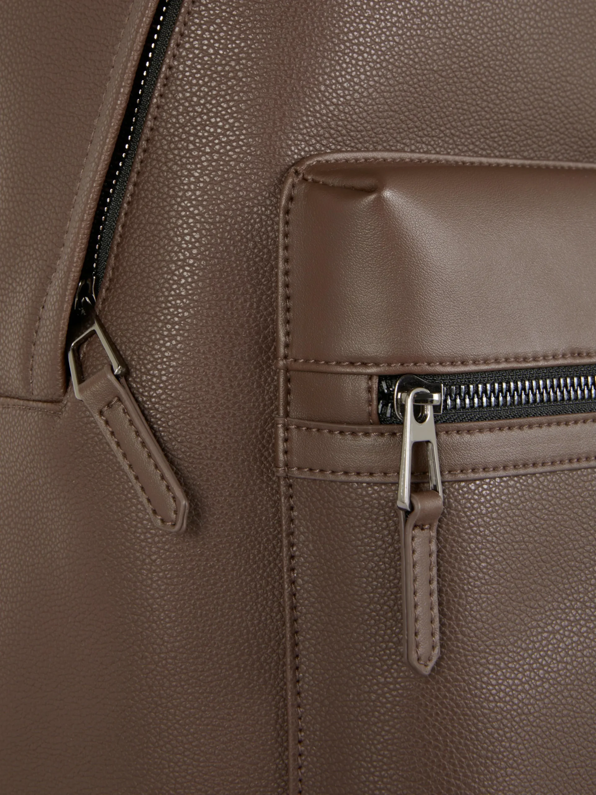 Taschen Und Portemonnaies|Primark Rucksack Aus Kunstleder Braun