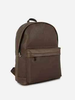 Taschen Und Portemonnaies|Primark Rucksack Aus Kunstleder Schokoladenbraun