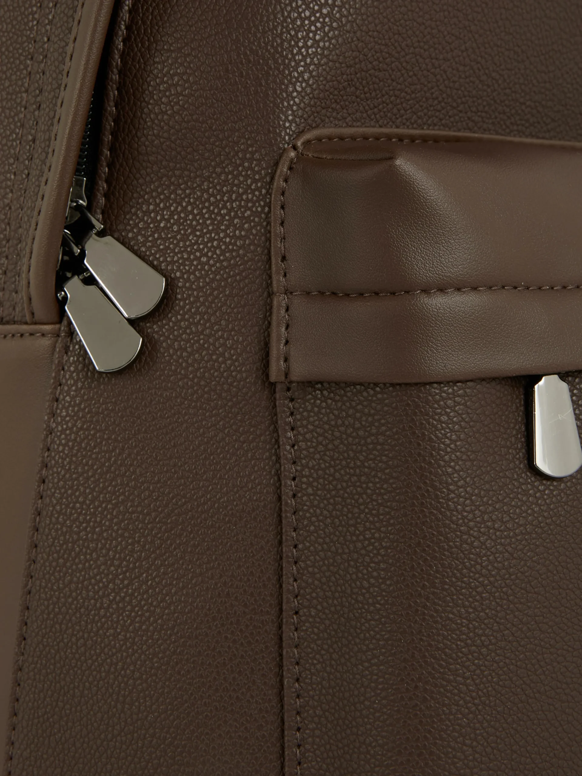 Taschen Und Portemonnaies|Primark Rucksack Aus Kunstleder Schokoladenbraun