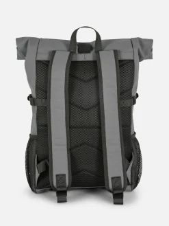 Taschen Und Portemonnaies|Primark Rucksack Mit Eingerollter Öffnung Grau