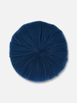 Kissen Und Bezüge|Primark Rundes Kissen Mit Knopf Marineblau