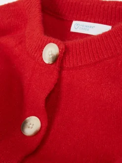 Pullover Und Cardigans|Primark Rundhals-Cardigan Mit Knopfleiste Rot
