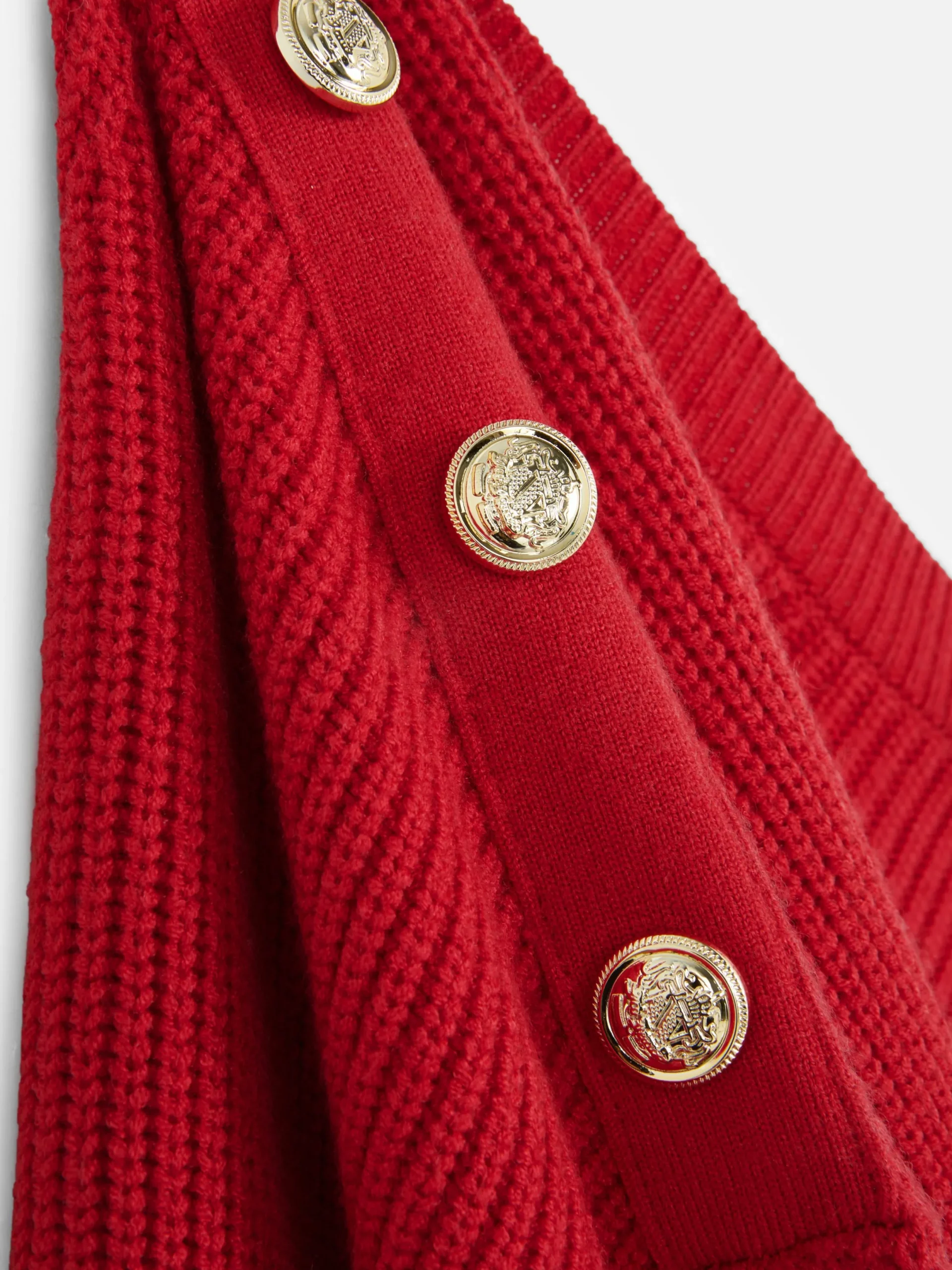 Pullover Und Cardigans|Primark Rundhalspullover Mit Knopfdetail Rot