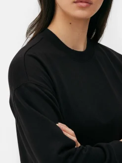 Loungewear|Hoodies Und Sweatshirts|Primark Rundhals-Sweatshirt Schwarz