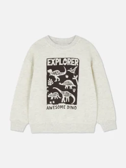 Hoodies Und Sweatshirts|Primark Rundhals-Sweatshirt Mit Grafik Grau