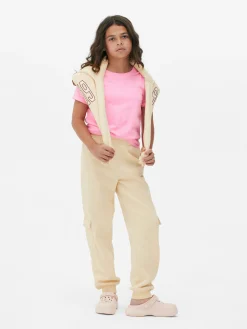 Jogginghosen|Primark „San Diego“ Cargo-Jogginghose Mit Bündchen Ecrufarben