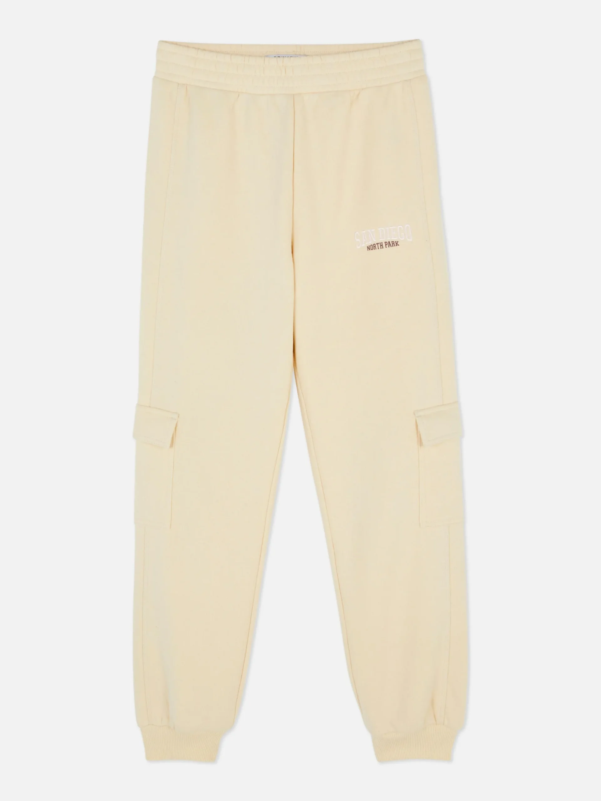 Jogginghosen|Primark „San Diego“ Cargo-Jogginghose Mit Bündchen Ecrufarben
