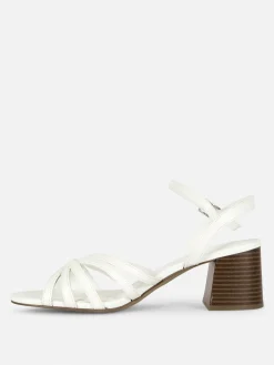 Sandalen|Primark Sandaletten Mit überkreuzten Riemchen Weiß
